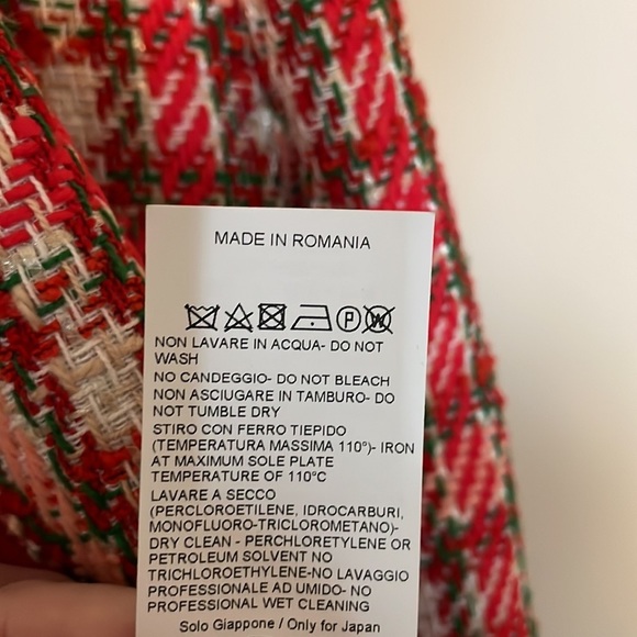 Seventy Sergio Tegon Pink Red Tweed Blazer - Picture 7 of 14